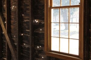 Bullet holes in the wall of the Carter House farm office_preview