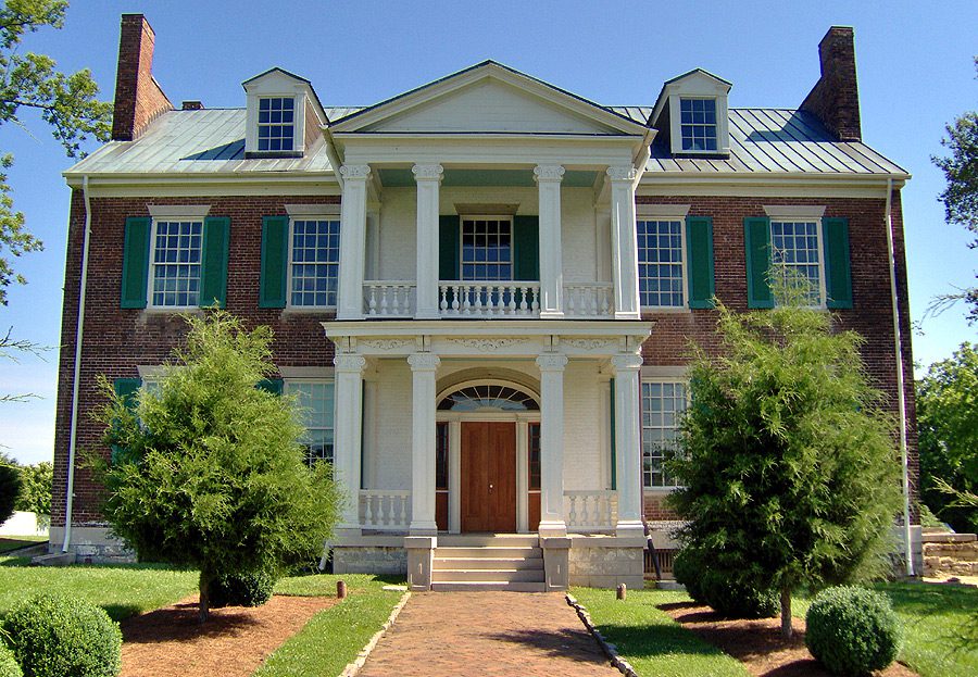 Historic Carnton Plantation in Franklin, Tennessee.