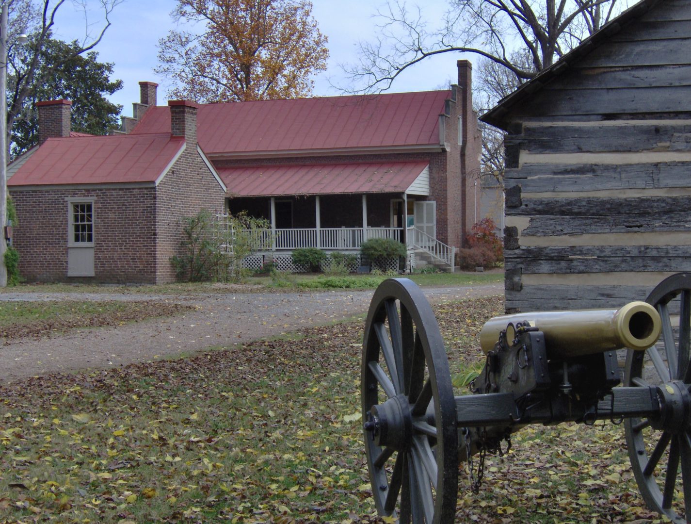 Carter House Backyard with Cannon