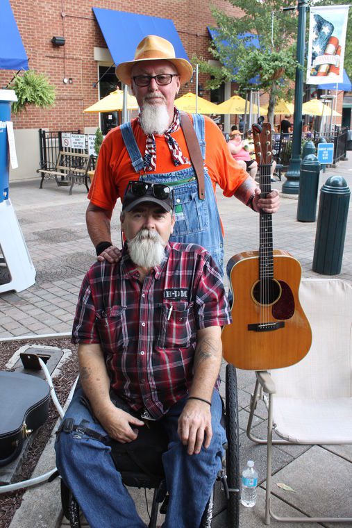 Don Hazelwood and Terry Barnes play at Bluegrass Along the Harpeth.
