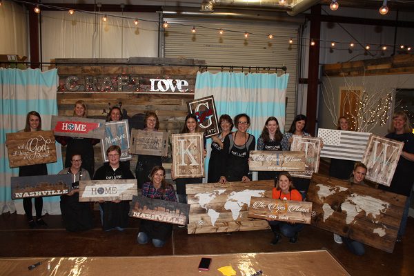 Event at Craft Love, they offer fun activities and things to do in Franklin for friends, couples and kids!