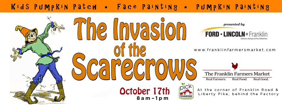 The Invasion of the Scarecrows Franklin Farmers Market in Franklin Tennessee