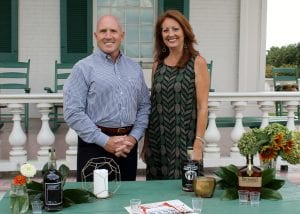 Tim and Bess Kearns meet with local distillers at Carnton