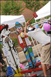 Outdoor games at Franklin on the Fourth event in downtown Franklin, the event offers a fireworks show, live bands, games, vendors and more!