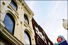 Historic buildings in downtown Franklin, TN.