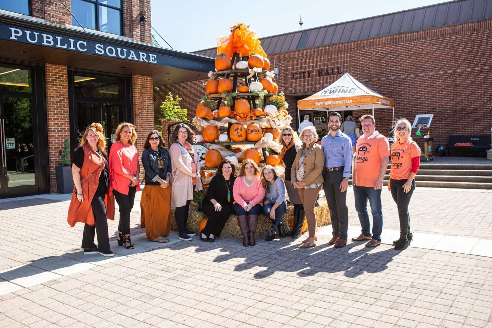 Paint the Town Orange month-long celebration in historic downtown Franklin.