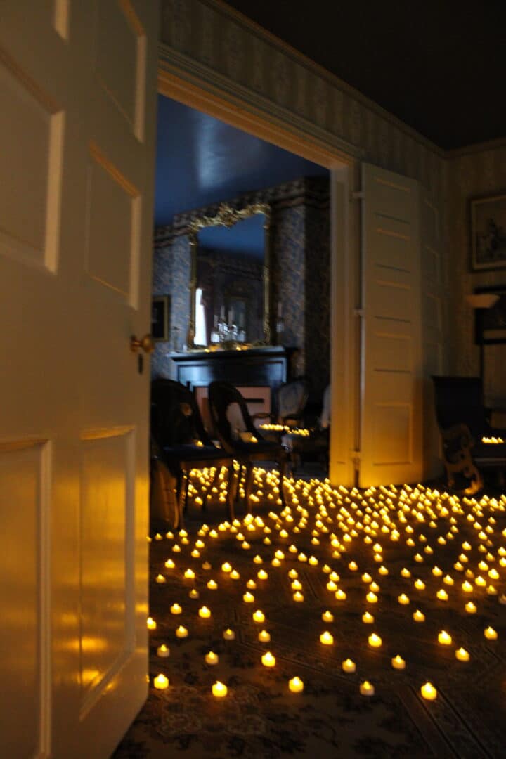 Illumination Ceremony Inside Carnton in Franklin, TN.