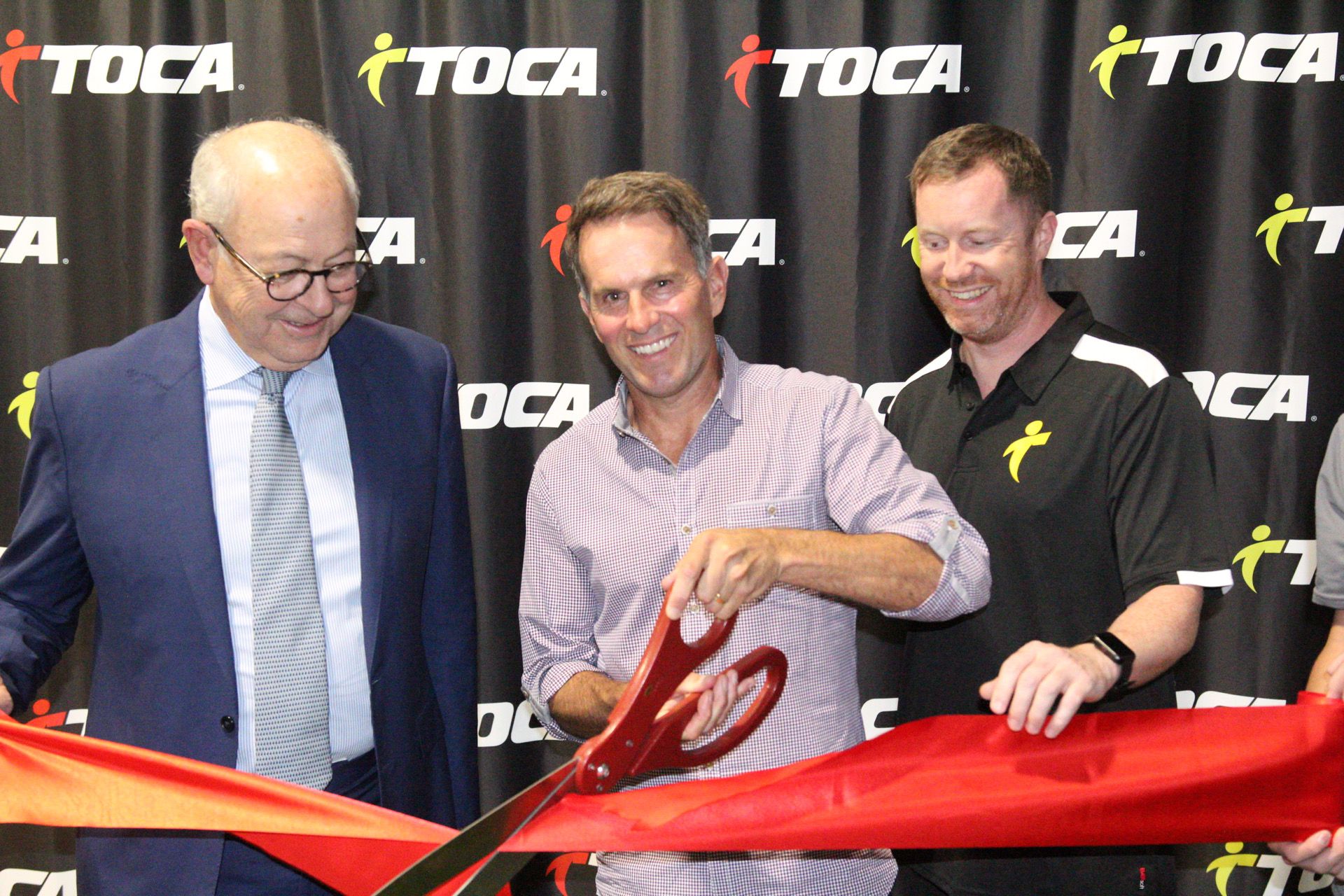 Franklin Mayor Ken Moore Joins Ex Soccer Pro Eddie Lewis at TOCA Football in Celebration of Expansion of Programs
