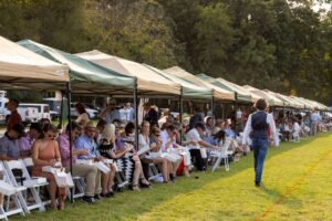 Row of VIP Patron Tents Chukkers for Charity Franklin TN.