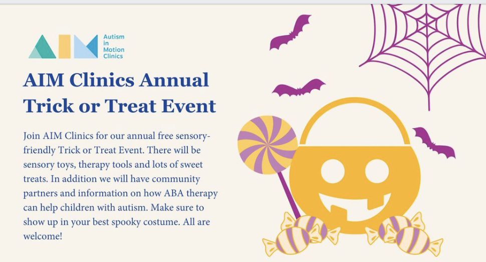 AIM Clinics Trick or Treat Event in Franklin TN.