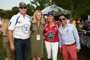 James Armstrong, Libby Sieveking, Lexi Armstrong and Matt Paco at Chukkers for Charity event in Franklin, Tennessee.