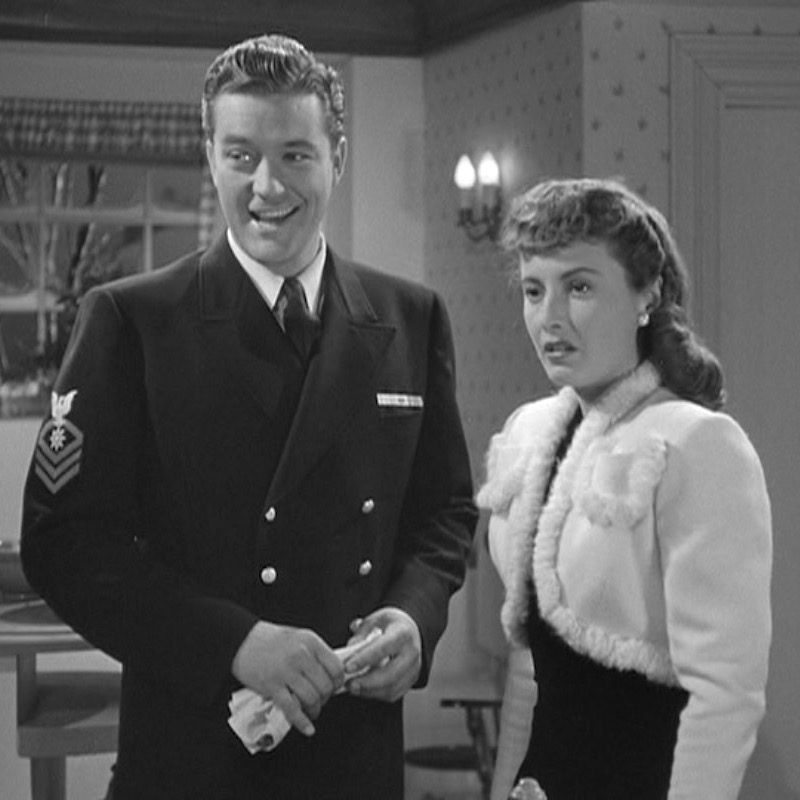 Christmas in Connecticut (1945) showing in downtown Franklin at The Franklin Theatre.