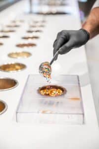 Sprinkles, Goo Goo Chocolate Co Nashville Tenn. store, downtown Nashville location offers Design Your Own Confection Stations, a new Chocolate Bar menu including boozy milkshakes, interactive classes, and more!