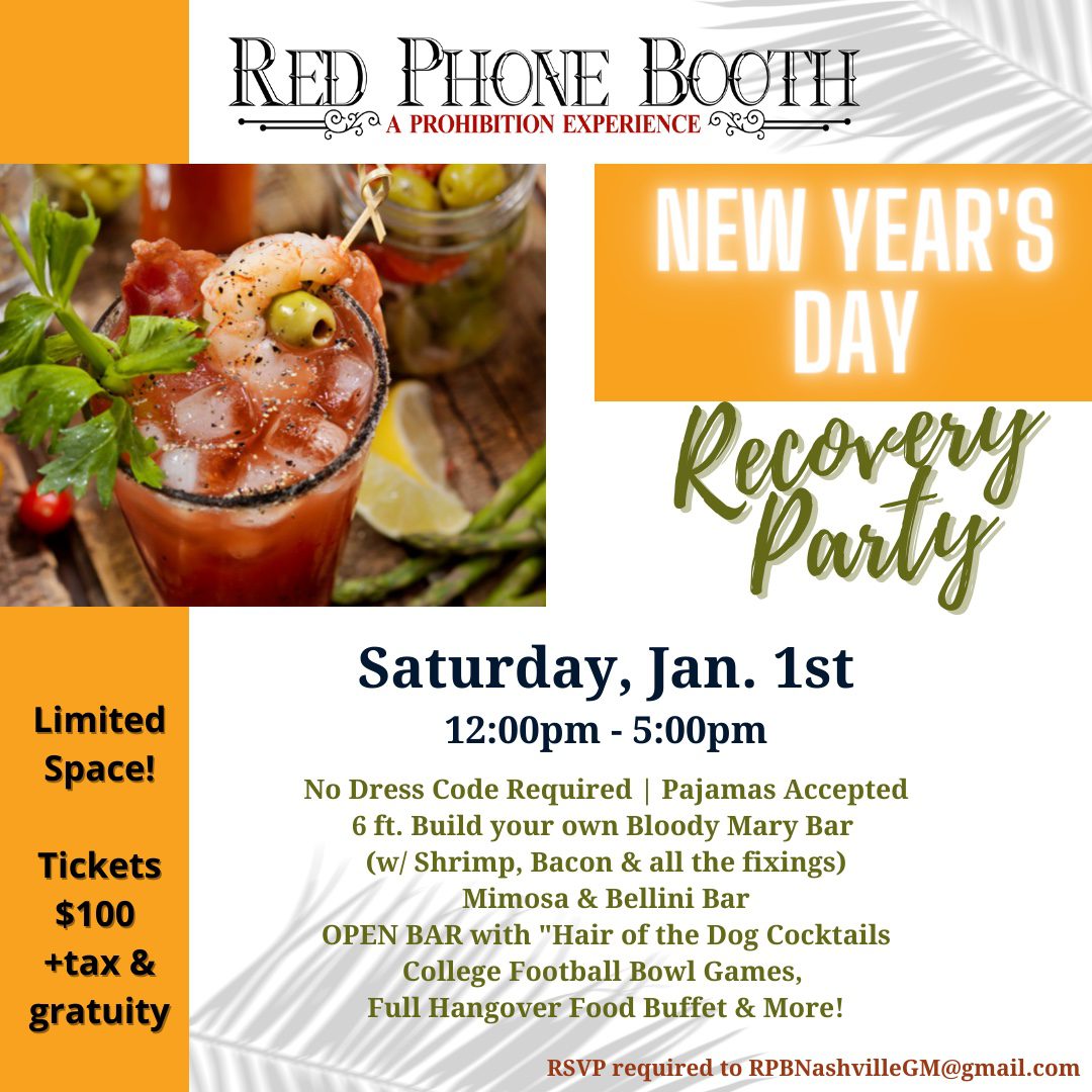 New Year's Day Recovery Party in Nashville, TN.