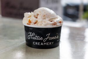 Hattie Jane's Creamery ice cream Franklin, TN, Middle TN -Roasted Peach Cobbler.
