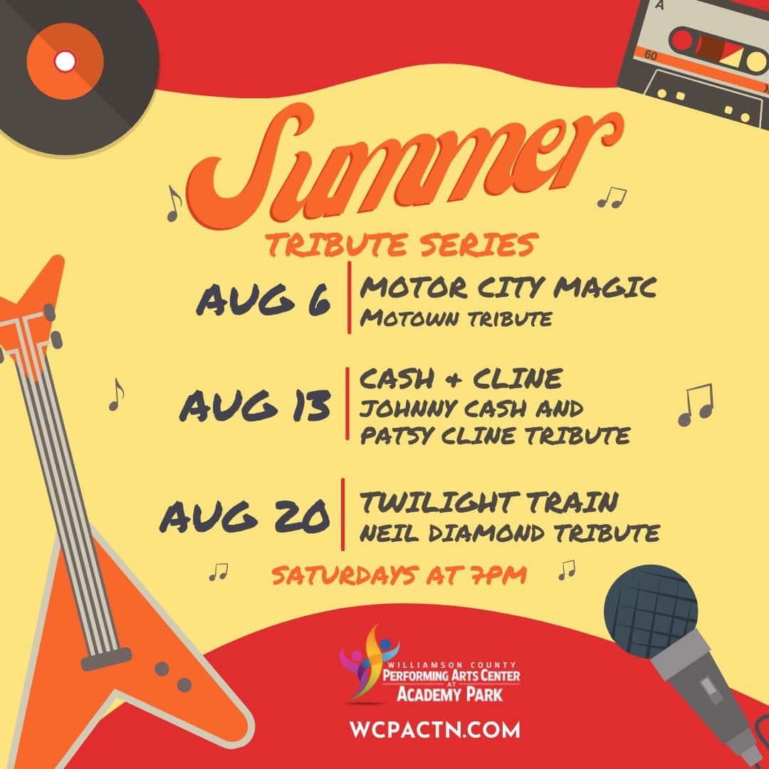 August Tribute Series, concerts in Franklin, TN that are fun for the whole family - all ages.