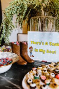 Birthday Decor and Foods.