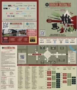 Dickens of a Christmas Map Downtown Franklin