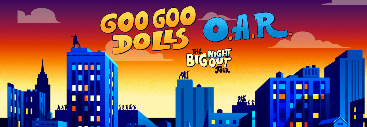 Goo Goo Dolls The Big Night Out Tour with special guest O.A.R. in Franklin, Tennessee at FirstBank Amphitheater.