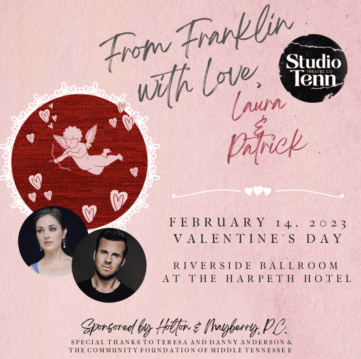 FROM FRANKLIN WITH LOVE LAURA & PATRICK VALENTINE'S DAY EVENT IN FRANKLIN, TENNESSEE.