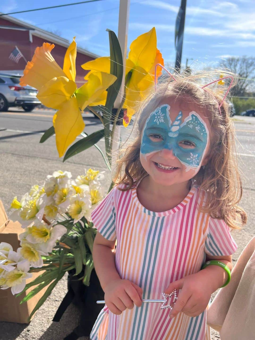 Face painting at the Historic Nolensville Buttercup Festival in Nolensville, TN.