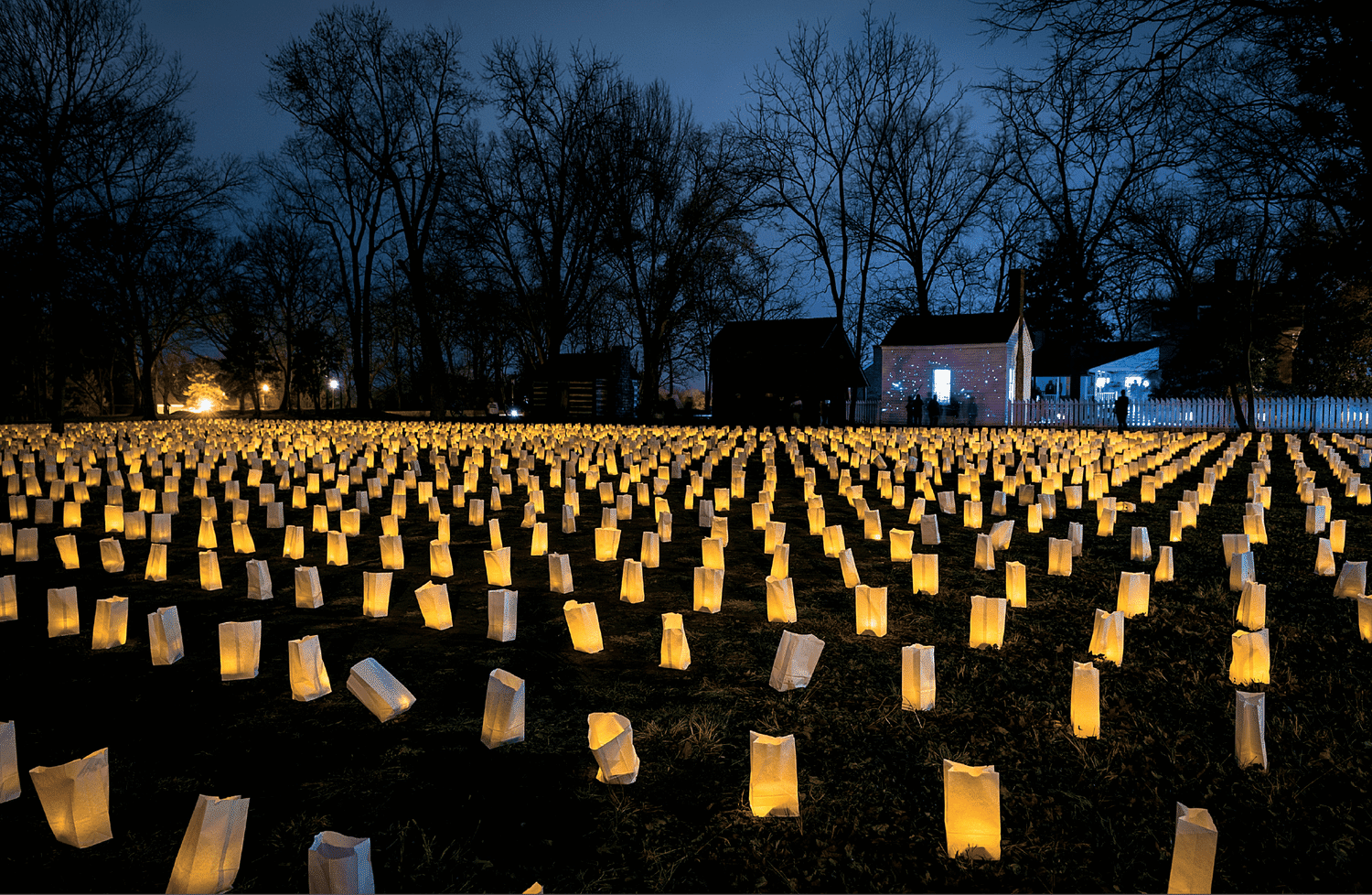 Luminaries represent casualties of the 1864 Battle of Franklin, Tennessee_History Event.