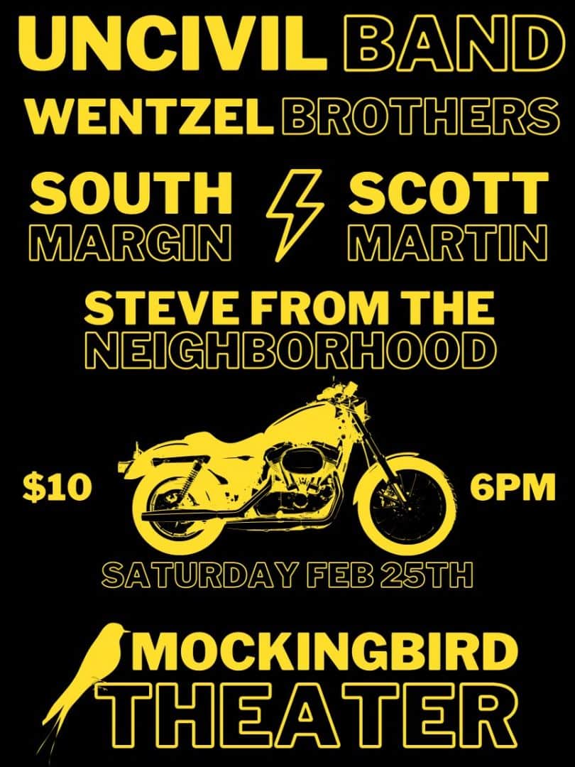 UNCIVIL Band and Friends_Downtown Franklin_Mockingbird Theater.