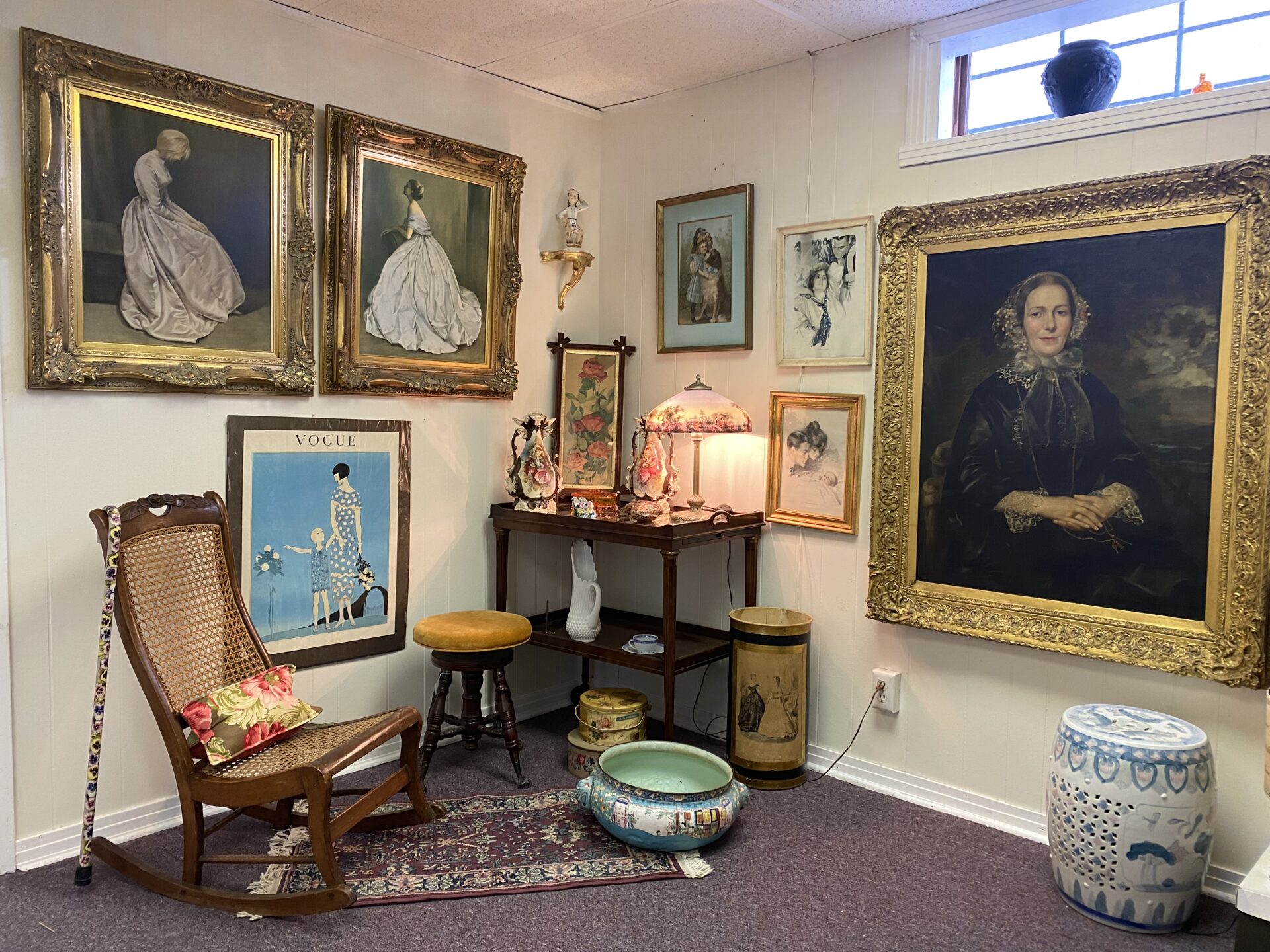 Antiques at the Lotz House Antique Store in downtown Franklin, Tennessee.