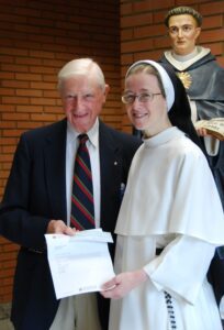 Aquinas College Nashville Charitable Givings Check Presentation