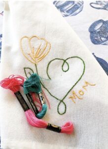 Mother's Day Embroidery Class Event Franklin, TN 2