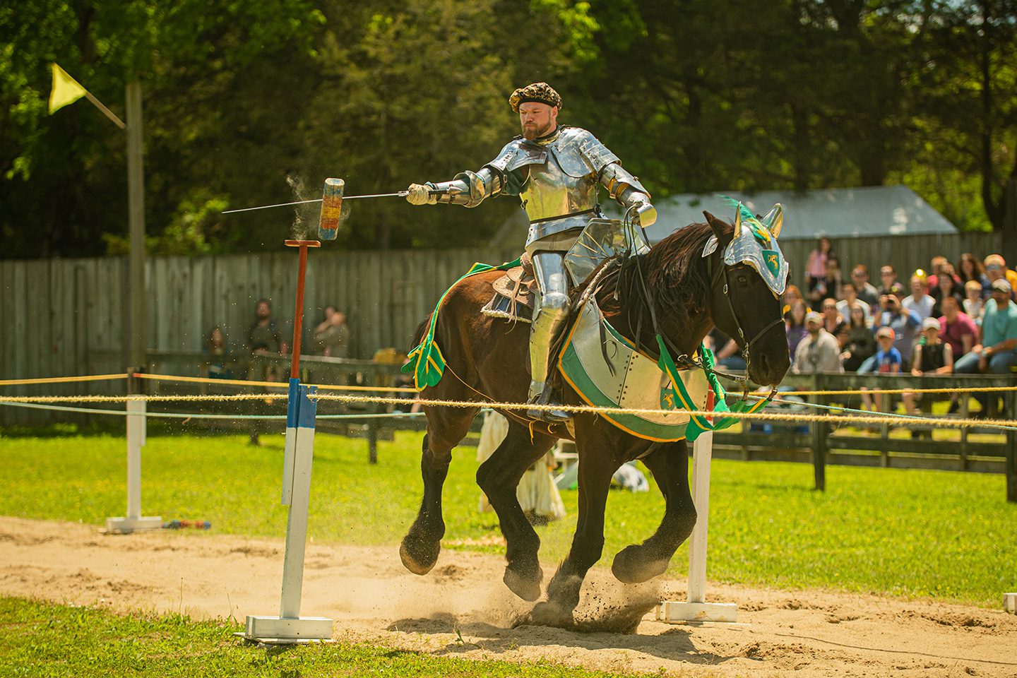 Tennessee Renaissance Festival in Arrington, TN, jousting.