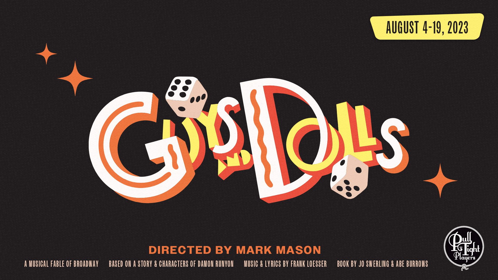 Guys & Dolls performances in downtown Franklin TN at Pull Tight Theatre.