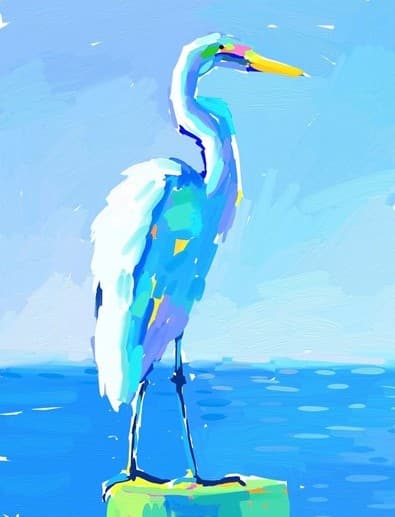 A Sunny Perch - Acrylic on Canvas Class Bretnwood TN