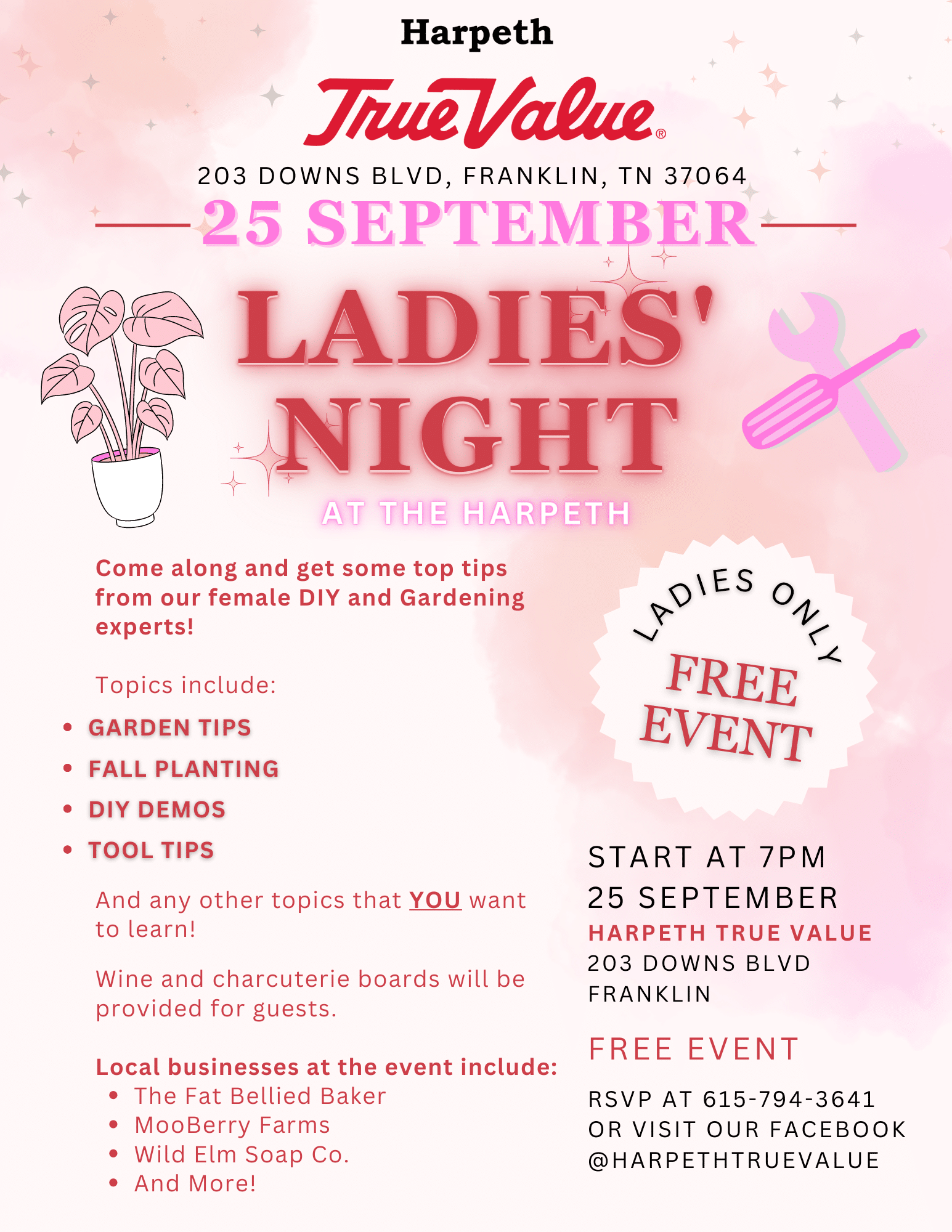 Ladies’ Night at the Harpeth in Franklin.