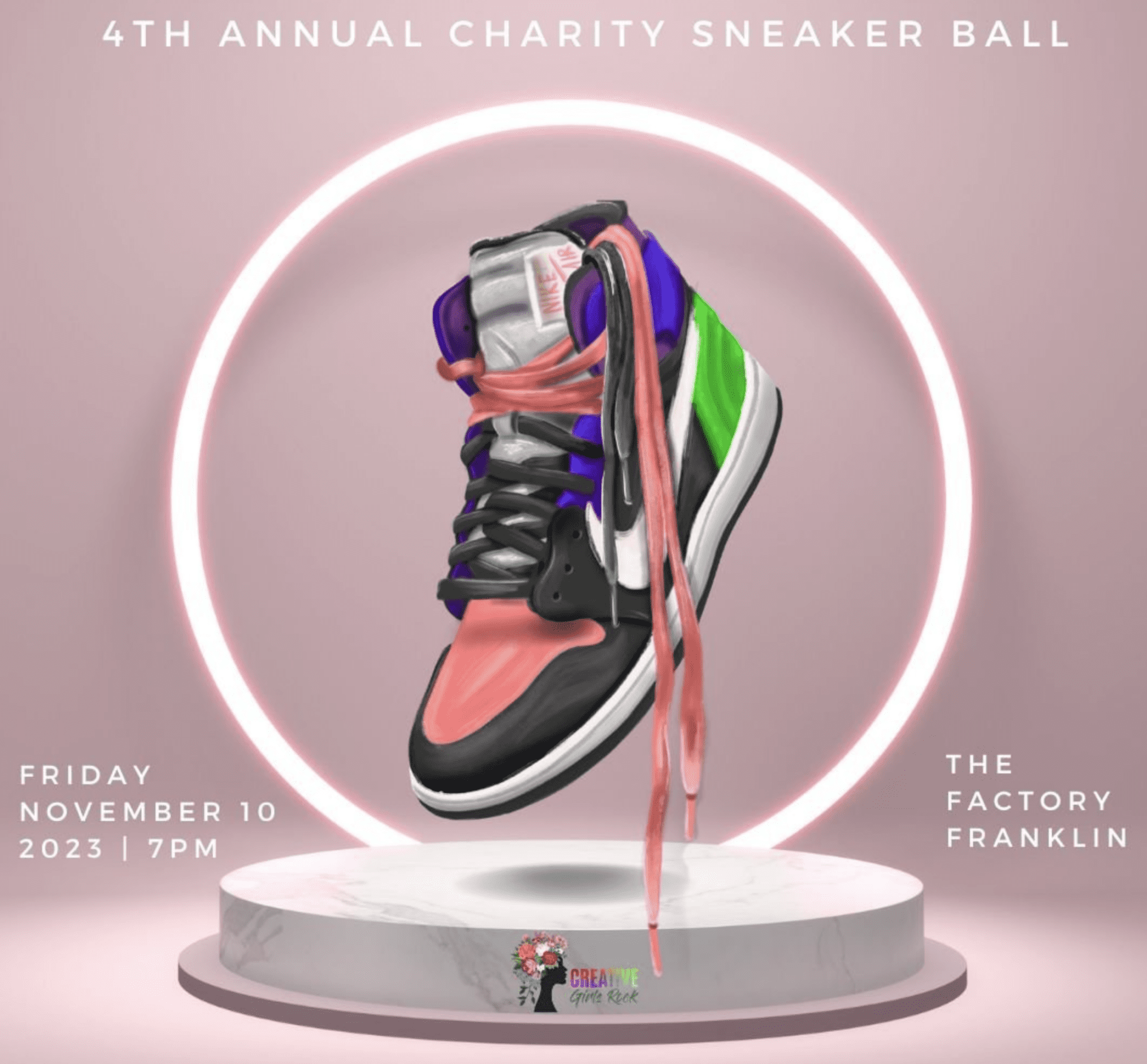 Creative Girls Rock Charity Sneaker Ball Downtown Franklin, The Factory at Franklin.
