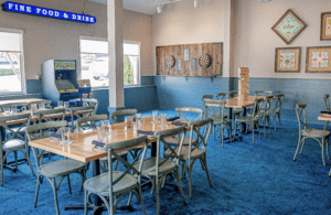 Jasper's Restaurant in Nashville, Tennessee offers private dining rooms, the Blue Room is one of the private dining options. Courtesy 4Top Hospitality.