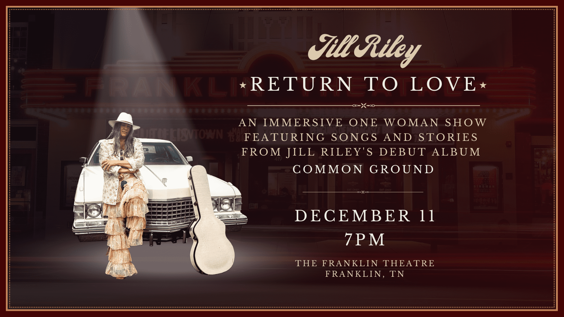 Jill Reilly – Return to Love Show Franklin Tenn.