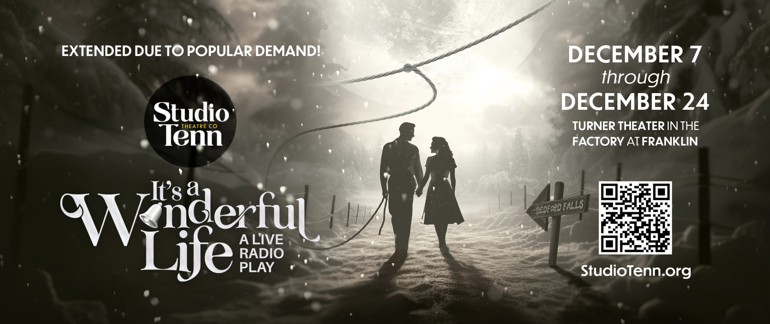 It’s a Wonderful Life, A Live Radio Play in downtown Franklin, Studio Tenn in Turner Theater in The Factory at Franklin.