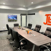 JLB Web Design + Marketing conference room one.