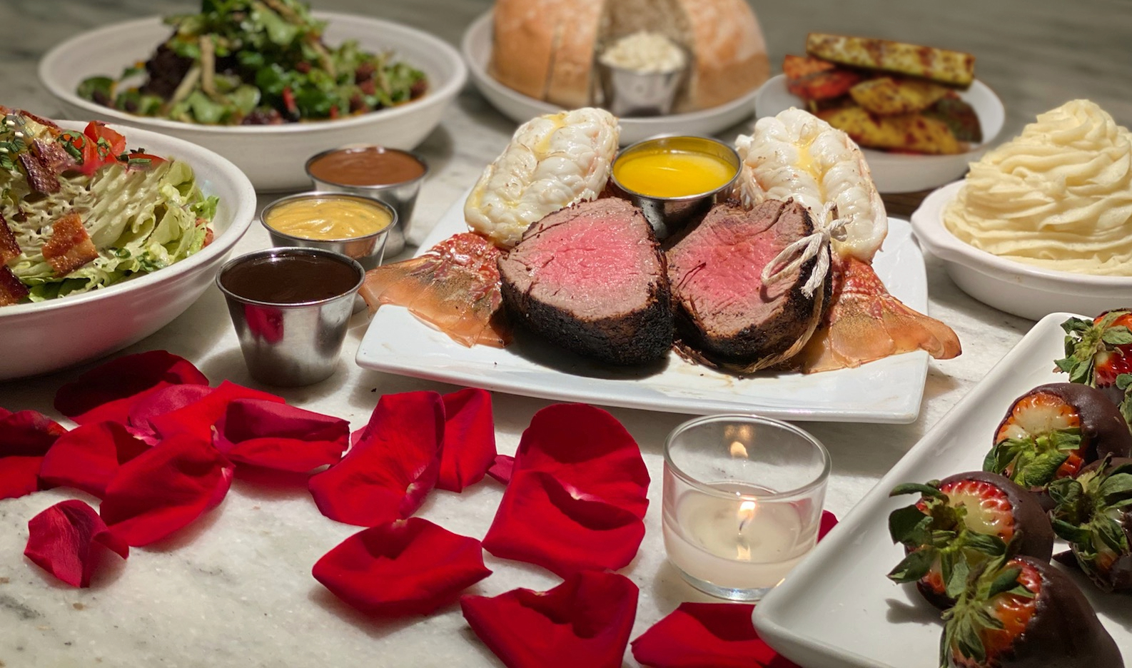 Perry's Steakhouse and Grille Franklin, TN, Valentine's Dinner.