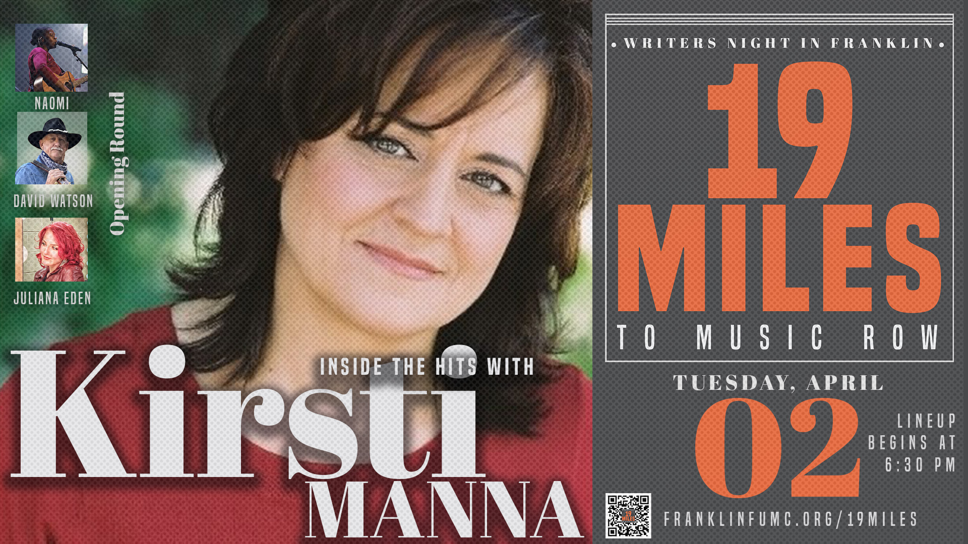 19 Miles to Music Row- Kirsti Manna_Franklin TN