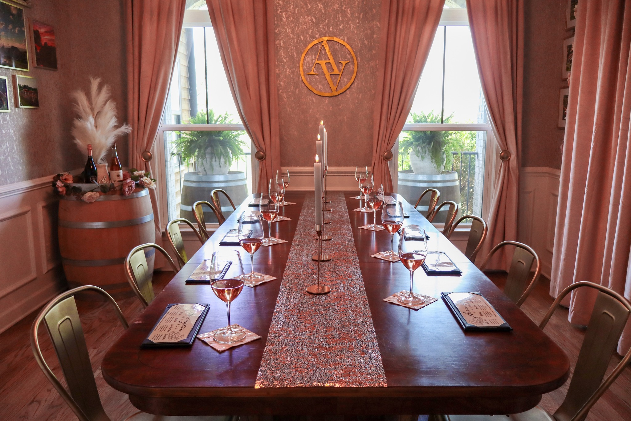 Arrington Vineyards Rose Room.