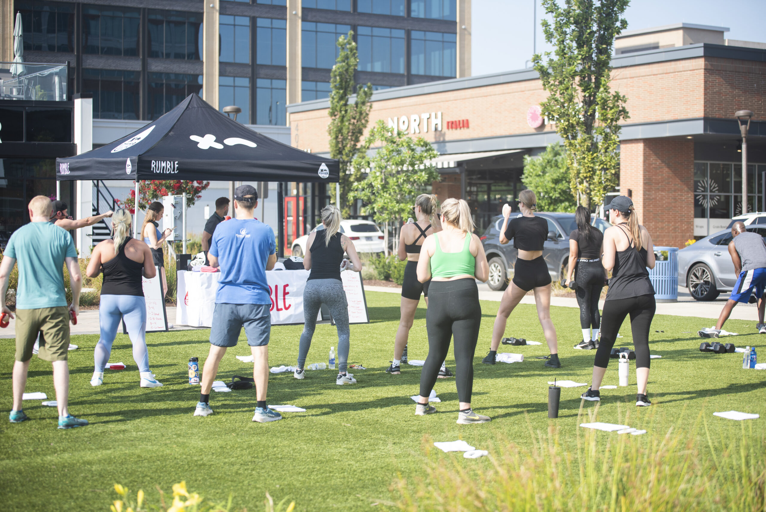 Fitness in the Park- Rumble Boxing in Franklin, TN.