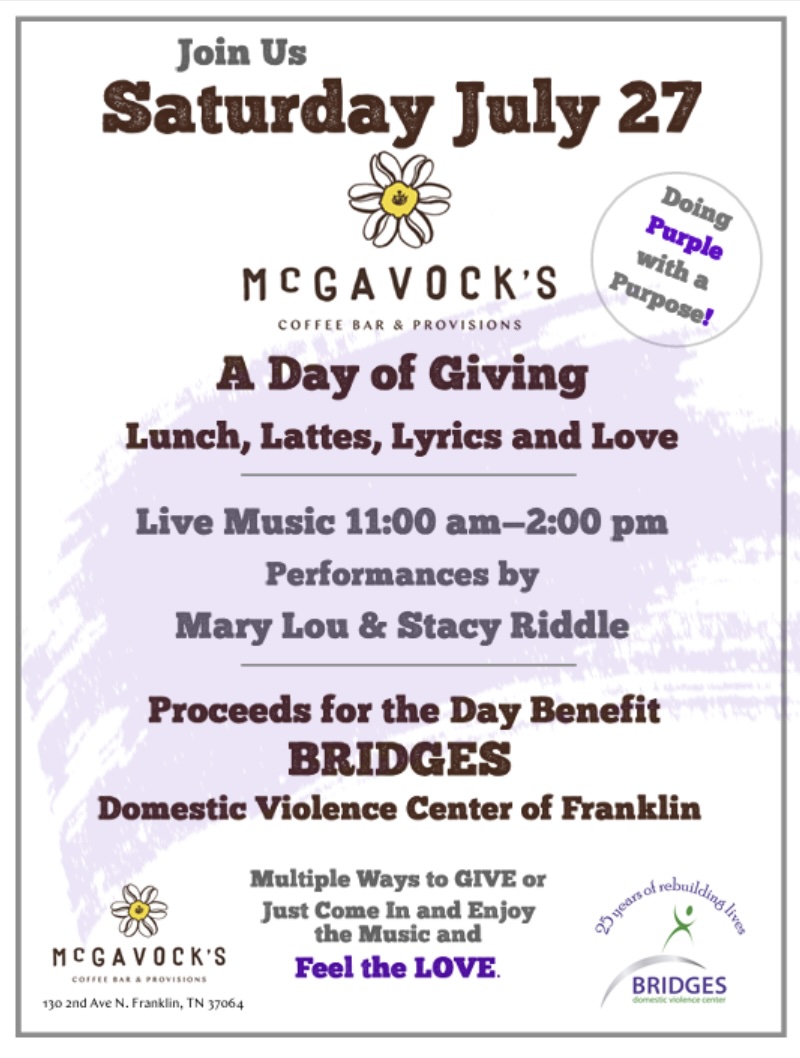 A Day of Giving_Bridges Downtown Franklin event