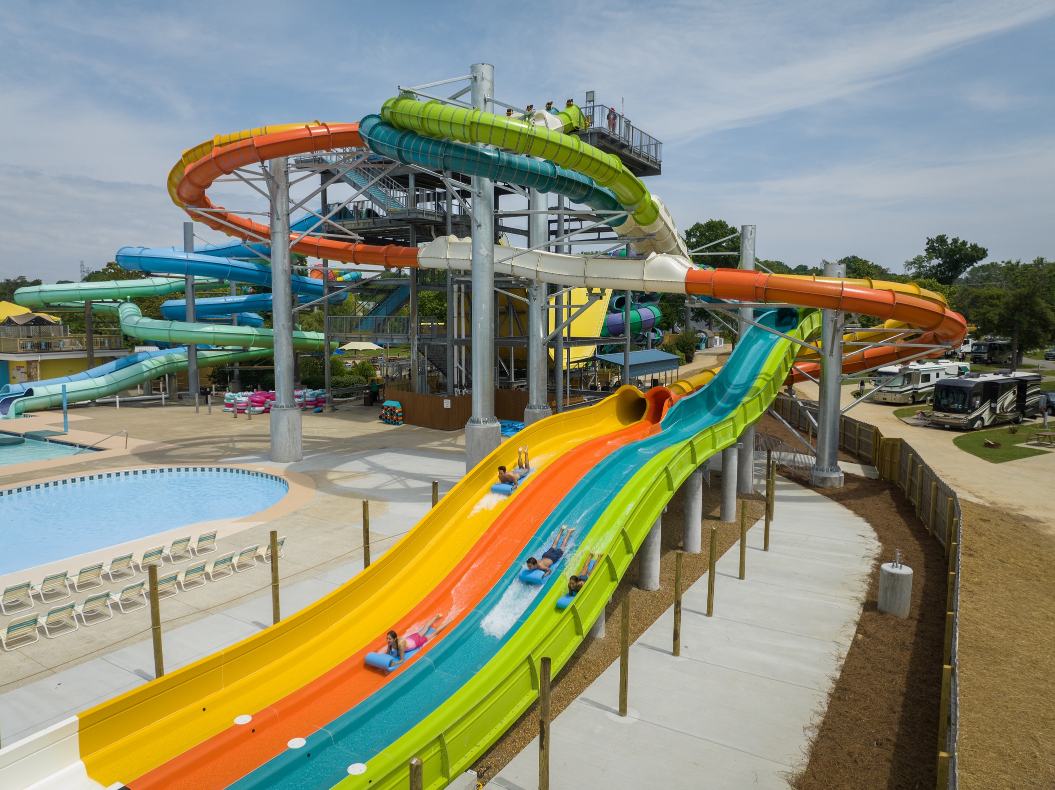 Nashville Shores Waterpark-Riptide Racer in Nashville, TN.