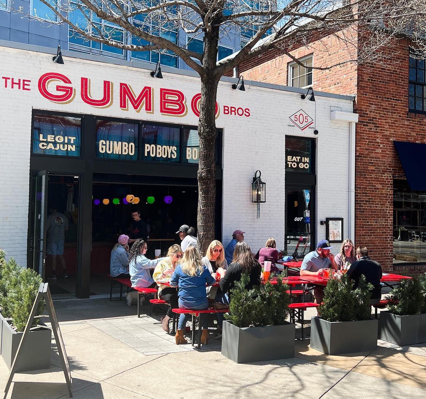 The Gumbo Bros Nashville Restaurant.