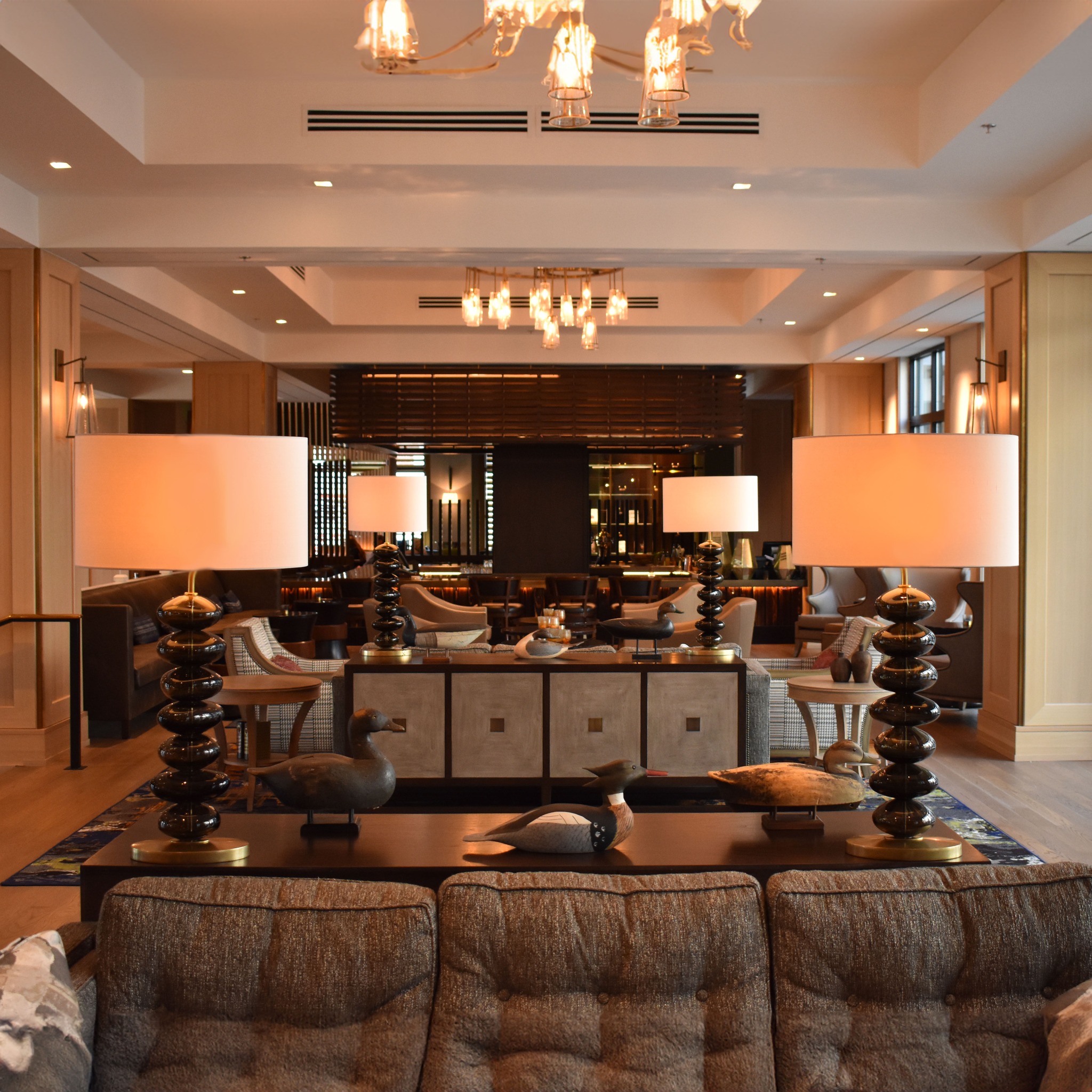 The Harpeth Hotel Lounge area in downtown Franklin, Tennessee.