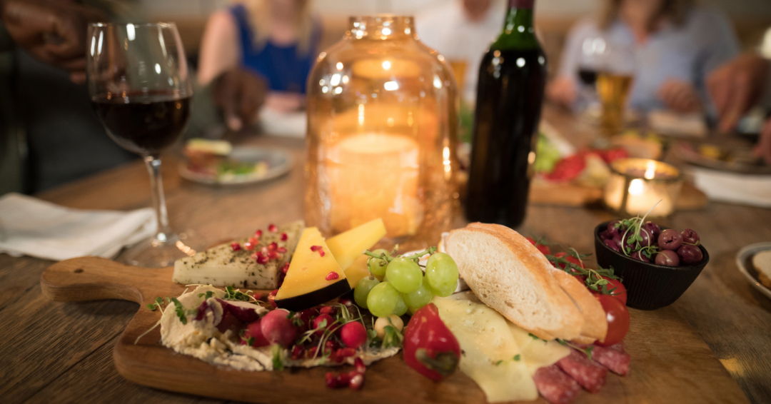 Wine and Cheese Board at a Franklin, Tennessee wine bar.