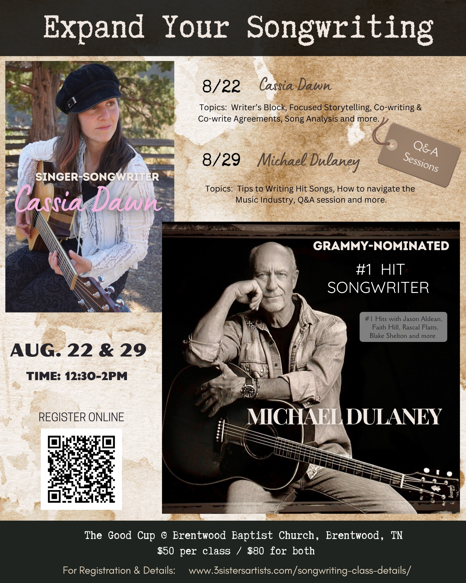 Expand Your Songwriting Class Brentwood TN