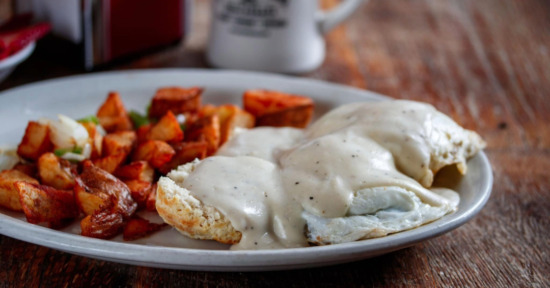 Pucketts Menu Biscuits and Gravy